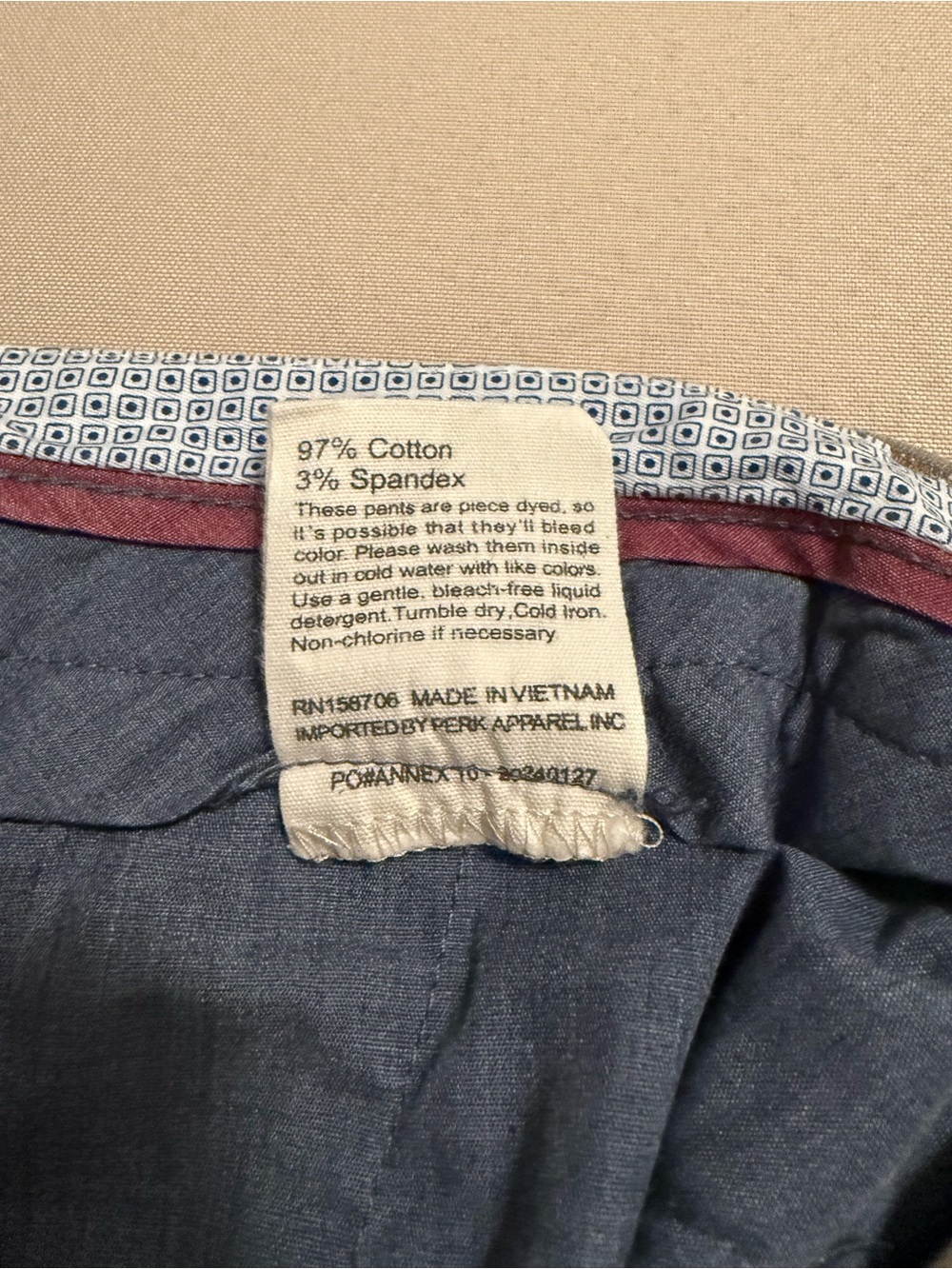 Perk Feel Good Chinos Slim Fit Dark Khaki 36 x 29 - Picture 9 of 9